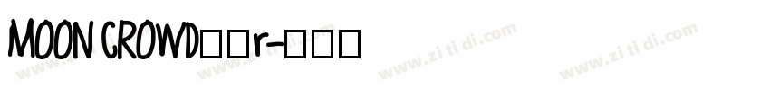 MOON CROWD字体r字体转换